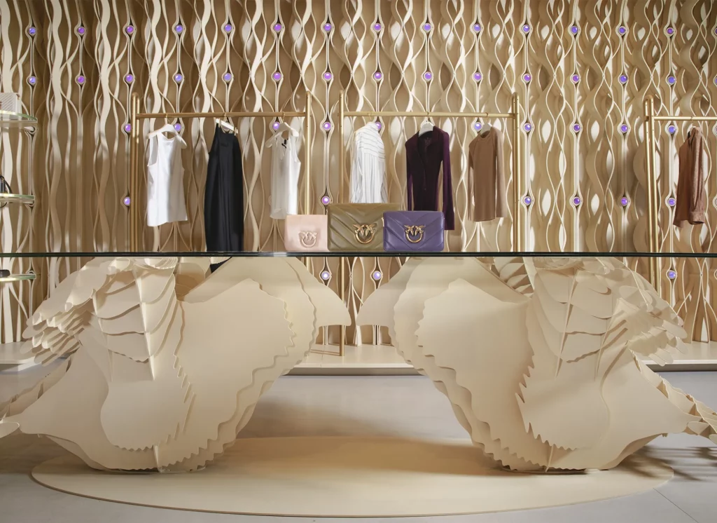 PINKO retail space 3d-printed by LAMÁQUINA