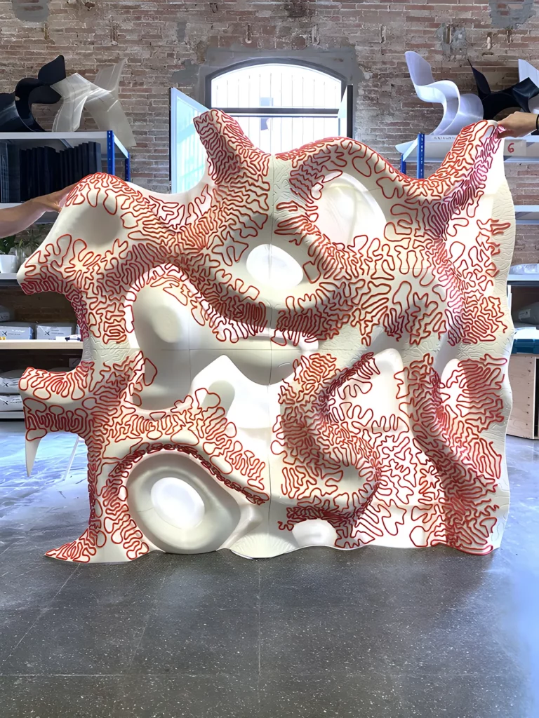 AÈRIO pieces assembly at LAMÁQUINA facilities, 2021. Photo © LAMÁQUINA.