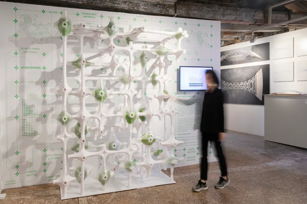 Entangled Matter installation at the Architecture Venice Biennial, 2023.